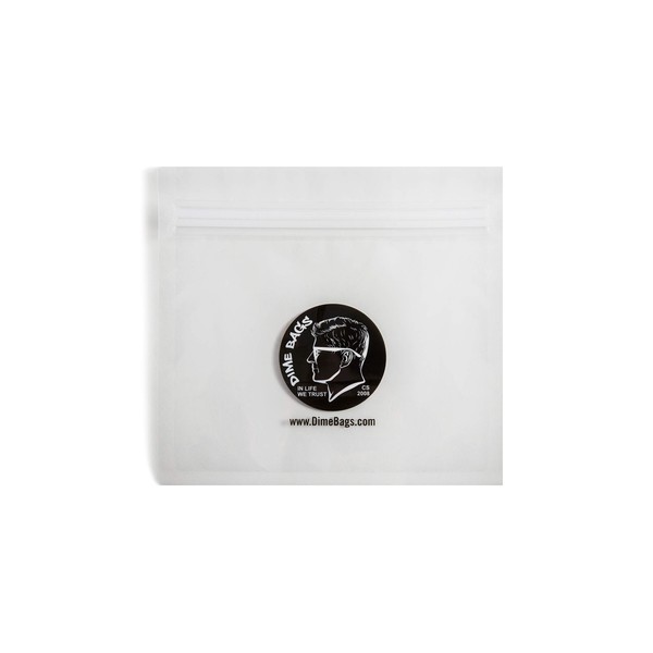 Dime Bags - Smell-Proof Stash Baggie | Air Tight Spill-Proof Plastic Baggie Pouch (12, Large)