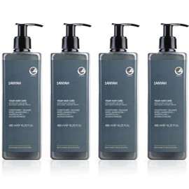 ANYAH Conditioner 4x480ml – Deep Hydration and Full Repair for Dry and Damaged Hair, Color Protection, Vegan Formula with Shea Butter, Nordic Ecolabel Certified, 100% Recycled Bottles - Non-Refillable