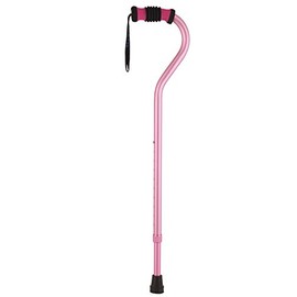 SkyMed Fashionable Offset Walking Cane Color: Pink