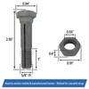 Mobile Home Anchor Bolt with Nut - Ground Anchor Slotted