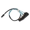 Mini SAS to 4 SATA Cable 7Pin 12Gbps Tinplated Copper