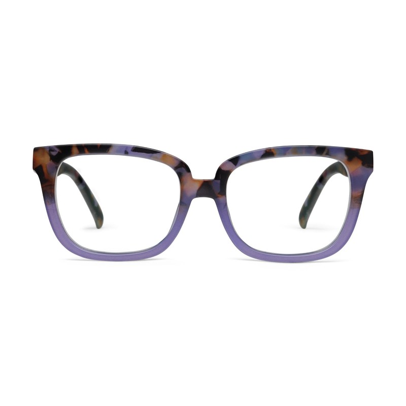 Peepers by PeeperSpecs Women's Athens Square Reading Glasses, Purple botanico,