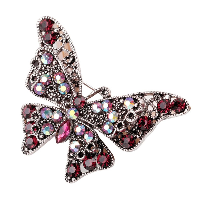 FAIRYGATE Brooch Pins Rhinestone Brooch Butterfly Brooches Pins Suit Dress