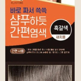 Easy Elastin shampoo-like dye 60g / Dark Brown (AD) / 엘라스틴 샴푸하듯 간편 염색 60g / 흑갈색 (AD)
