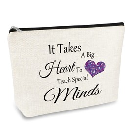 Special Education Teacher Gifts Teachers Appreciation Gifts Makeup Bag for Women Thank You Gift for ASL Disabler Teacher Autism Teacher Birthday Teachers Week Christmas Thanksgiving Gift Cosmetic Bag