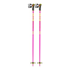 LEKI Spitfire 3D Lightweight Aluminum Ski Poles for Alpine Skiing - Neonmagenta-Neonyellow-Berry - 110 cm