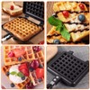 Belgian Cast Aluminium Non-Stick Waffle Iron for Gas Cooker Waffle