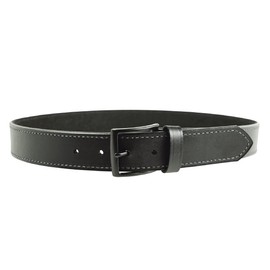 DeSantis 1 1/2” Everyday Carry Belt (EDC), Powder Coated Buckle Closure, Premium Leather Belt, Made of Leather and Other Synthetic Materials, 3.5mm Thick, Black, 44”