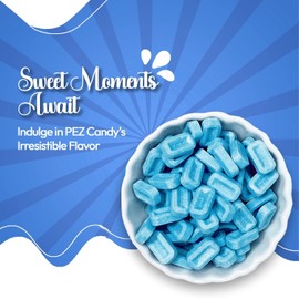 NY SPICE SHOP Unwrapped Pez Candy Bulk - 3 Pound Blue Raspberry Flavored Pez Candy - Party Decorations Pez Hard Candy - Sour Pez Small Candy