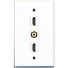 RiteAV - 2 Port HDMI and 1 Port RCA White