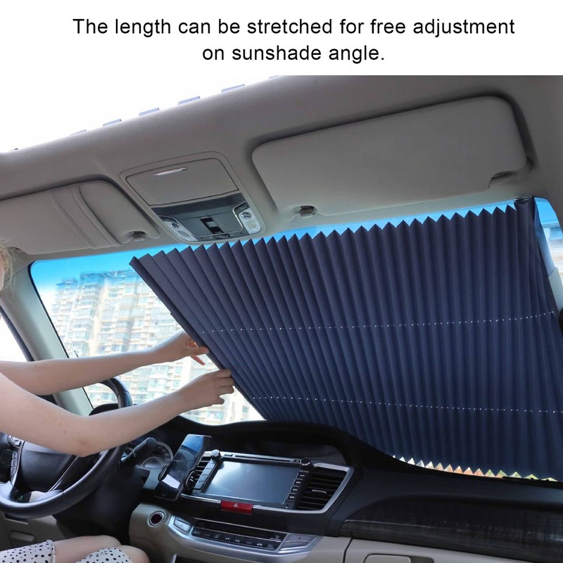 Retractable Car Sun Shade, Retractable Car Sun Shade 70cm Width
