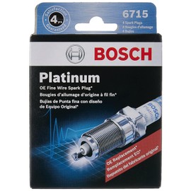 BOSCH 6715 OE - Bujía de platino de alambre fino, paquete de 4