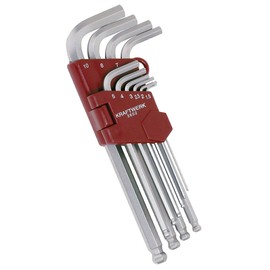 Set of 10 6-Sided Hex Key with Spherical Head KRAFTWERK