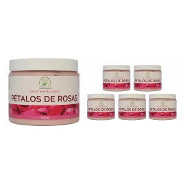 Productos Mart Mexico Crema Facial & Corporal De Pétalos De Rosas (400g) 6 Pack