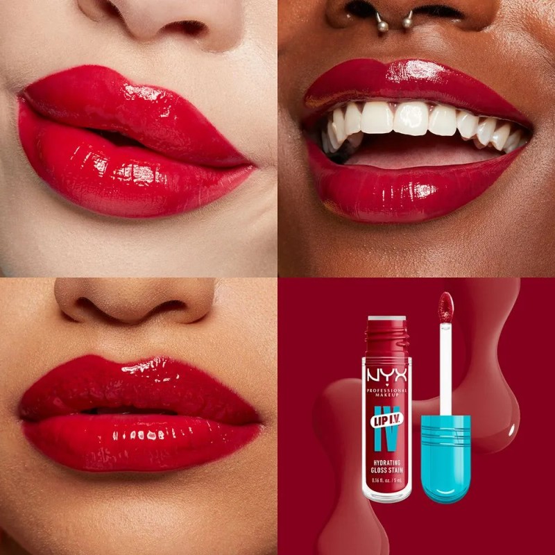 NYX PMU Lip IV, Gloss Serum con hidratación efecto tinta