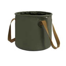 Collapsible Bucket with Handle, 2.6 Gallon(10L)/5 Gallon(20L),Portable Outdoor Basin Bucket, Water Container，Folding Bucket for Camping, Fishing, Hiking, Car Washing，House Cleaning (army green, 20L)