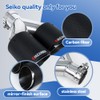 FAIZJUNBEN Carbon Fiber Exhaust TipsDual exhaust tips with 2.1-inch inlet
