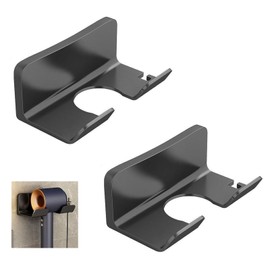 SoeUyd 2 Stück Fönhalter Ohne Bohren, Wandhalterung für Haartrockner, Fönhalter, Haartrocknerständer, Halterung für Badezimmer, Geeignet für die Meisten Haartrockner