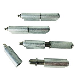 4" Aluminum Weld on Bullet Hinge Stainless Steel Bushing & Pin w/Zerk Grease Fitting (4)