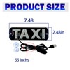 NBWDY Led Light Signs for Car,Blue Taxi Sign for Car