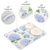 Blue Hydrangea Flowers Dish Drying Mat for Kitchen Counter Large