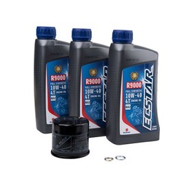 Suzuki ECSTAR R9000 10W-40 Full Synthetic Oil Change Kit for Suzuki King Quad 500AXi 2009