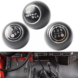 UCCKEYI 4/5/L4 Speed Gear Shift-Knob Compatible with Toyota,Land Cruiser FJ40 FJ43 FJ45 BJ40 BJ45 (Red 4 Speed)