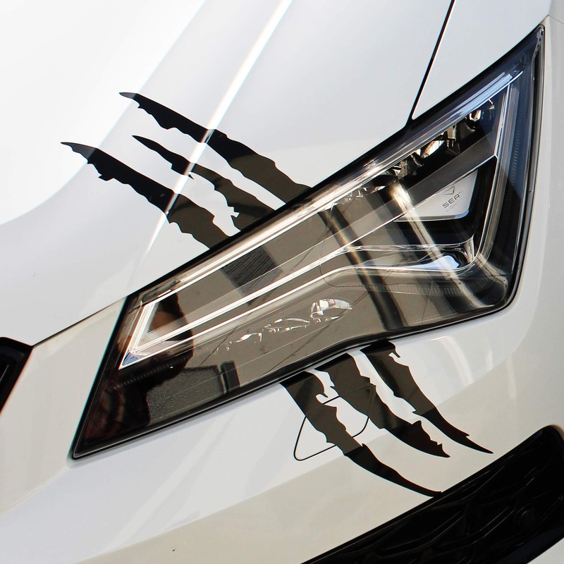 Finest Folia Devil Cut Tiger Claws Sticker Car Truck Black