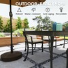 Outsunny Patio Umbrella Base Holder, Heavy Duty Outdoor Umbrella Stand