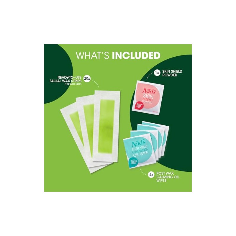 NAD's 20 Piece Facial Wax Strips