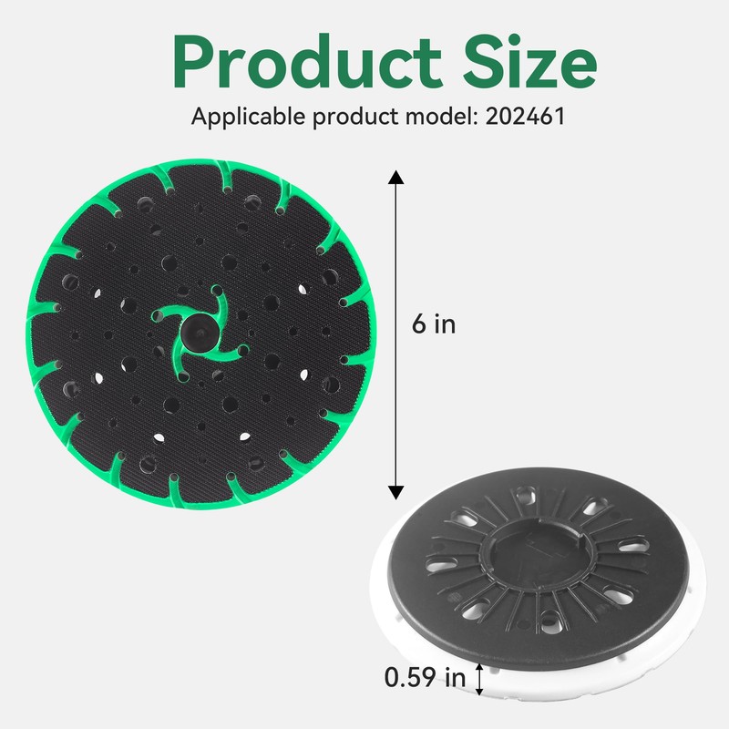 6 Inch Soft Sanding Pad Compatible with Festool RO 150