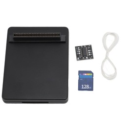 Optical Drive Emulator SDL Kit 3D Printed Case Gaming Accessories with Storage Card for PS1 Fat Retro Game Console Black with 128GB Storage Card