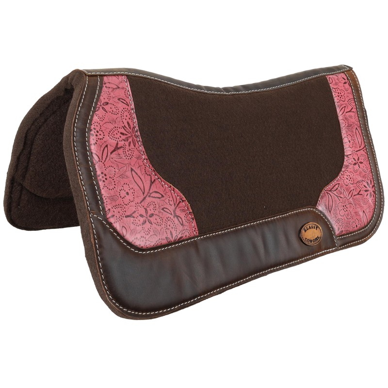 Klassy Cowgirl 28" x 30" Pink Prairie Contoured Felt Saddle