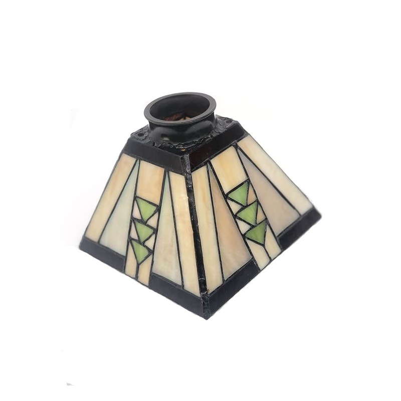 HUIMEIJU Tiffany Square Wall or Pendant Lamp - Geometric Stained