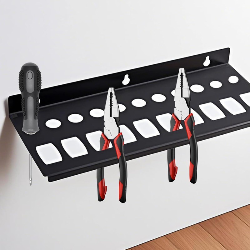 HSUYUN Screwdriver Holder, 21 Holes Pliers Organiser, Carbon Steel Pliers