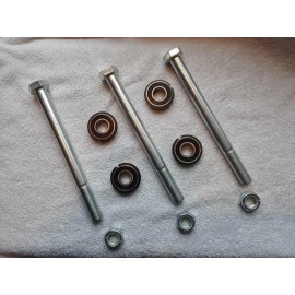 ALL NEW PARTS VINTAGE  MINI BIKE BOLT KIT  BEARING- NUTS 5/8 -18 X 7" BOLTS