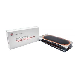 Rema Tip Top No. 7B Oval Tube Patch, 10 Units of 6x2 inch Vulcanizing Patches for Bicycle, Motorcycle and Automotive Tire Inner Tube Repair, Red Feather Edge