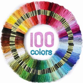Maxee 150 Colours Embroidery Thread, Rainbow Colour, Embroidery Thread Used for Cross Stitch Thread, Bracelet Thread, Craft Thread, Craft Twist