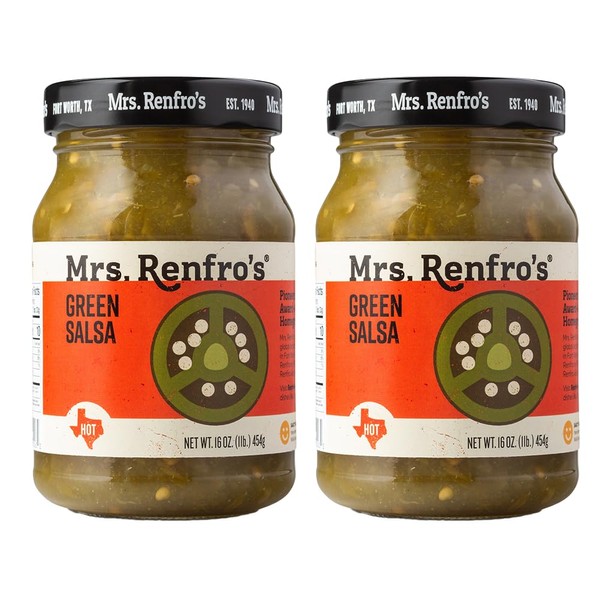Mrs. Renfro’s Green Salsa – Gluten Free (16-oz. jars, 2-pack)