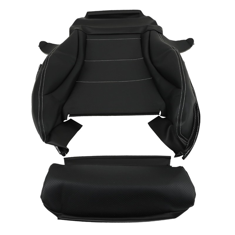 WFLNHB Artificial Leather Front Driver Side Bottom Seat Cover Black
