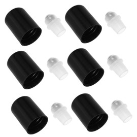 FOMIYES 1set Essential Oil Bottle Accessories Roller Ball Bottle for Essential Oils Essential Oil Roller Balls Saline Gel for Nose Essential Oil Ball Bottle Rollerball Bottle Pp Black 20pcs