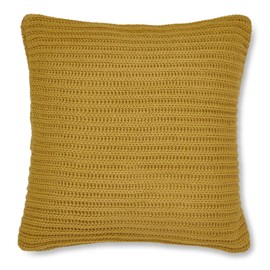 Catherine Lansfield Chunky Knit Cushion Cover 45x45cm Ochre