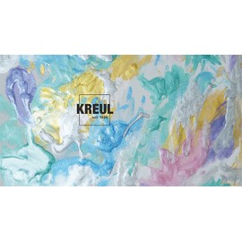 Kreul 23124 - Vernice per Dita Scintillante Mucki, 150 ml in Argento Drago, Senza parabeni, Senza glutine, Senza lattosio e vegana, Lavabile, verniciabile con Pennello e Dita