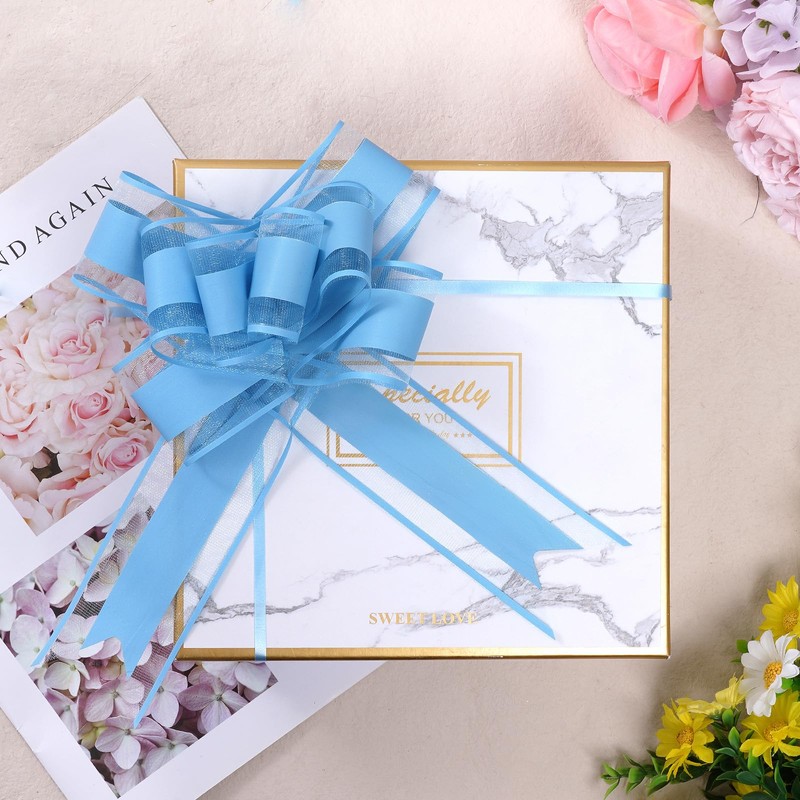 Lystaii 10 PCS Large Pull Bows Wrapping Ribbon Pull Bows