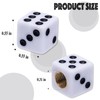MEAJOO 4PCS Dice Shape Tire Valve Stem Caps, Universal Copper