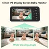 Simyke Video Baby Monitor with Camera and Audio,5'' Screen,720P,No Wifi