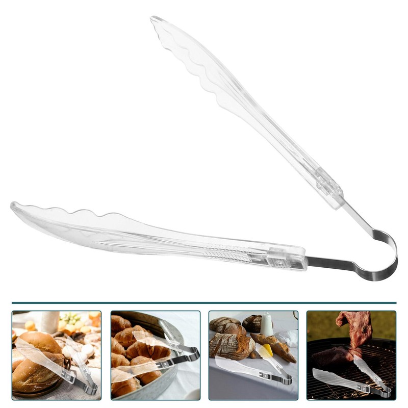 DECHOUS Stainless Steel Food Tongs for Cooking BBQ and Buffet