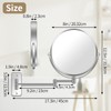 BTremary 8” Wall Mounted Magnifying Makeup Mirror 1X/7X Wall Mount