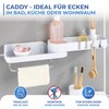 Maximex Corner Storage Basket with Swivel Joint No Drilling -