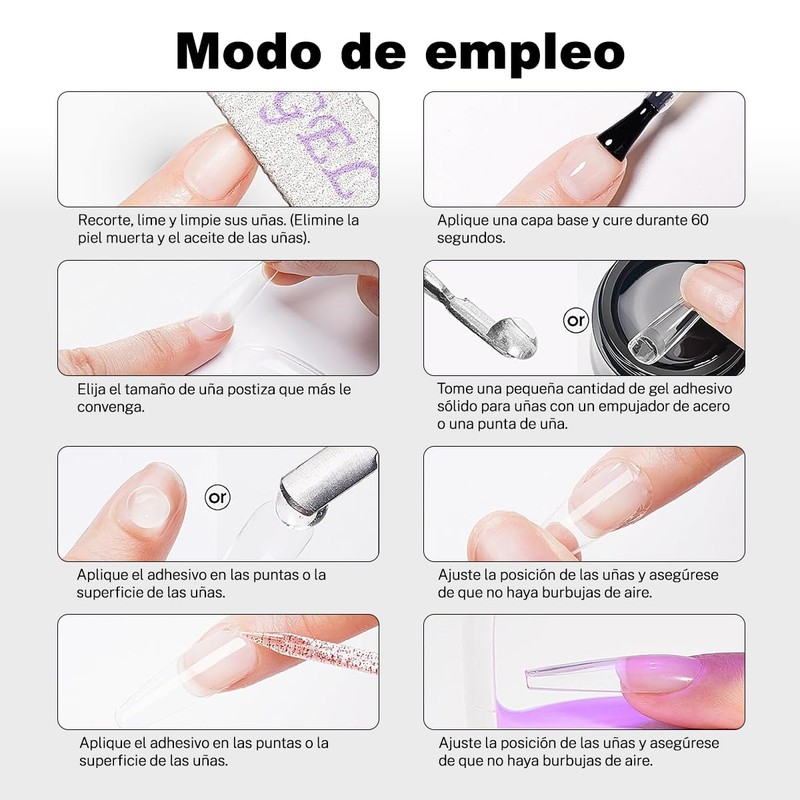 Cherimoya Gel Slido Pegamento para Uas 10g